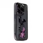 iLike Apple iPhone 14 Pro Max Funda de silicona Print Desire Rabbit lila