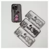 iLike Apple iPhone 15 Pro Funda de silicona Print Desire Rabbit lila