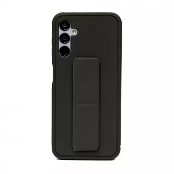 iLike Samsung Galaxy A14 5G Funda de silicona con soporte negro