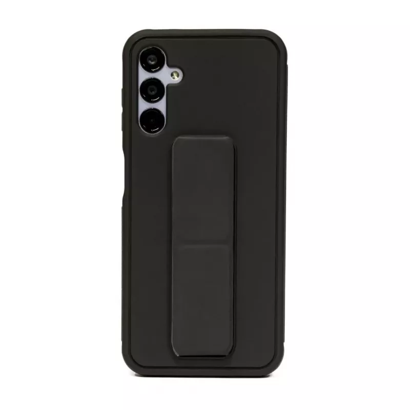 iLike Samsung Galaxy A14 5G Funda de silicona con soporte negro