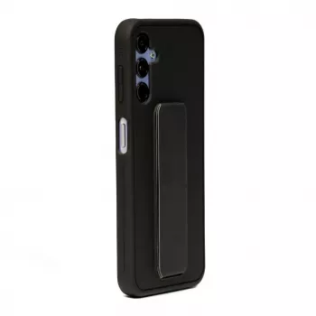 iLike Samsung Galaxy A14 5G Funda de silicona con soporte negro