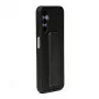 iLike Samsung Galaxy A14 5G Funda de silicona con soporte negro