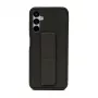 iLike Samsung Galaxy A34 5G Funda de silicona con soporte negro