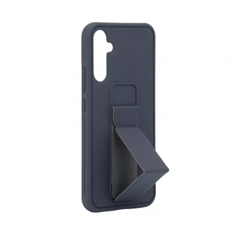 iLike Samsung Galaxy A34 5G Funda de silicona con soporte azul