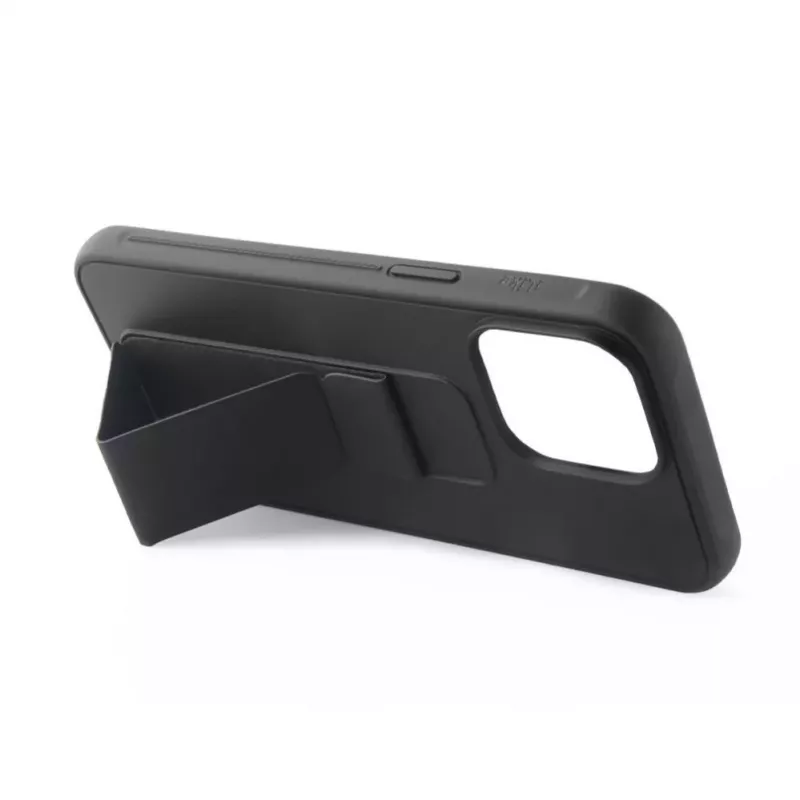 iLike Apple iPhone 13 funda de silicona con soporte negra