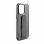 iLike Apple iPhone 15 funda de silicona con soporte negra
