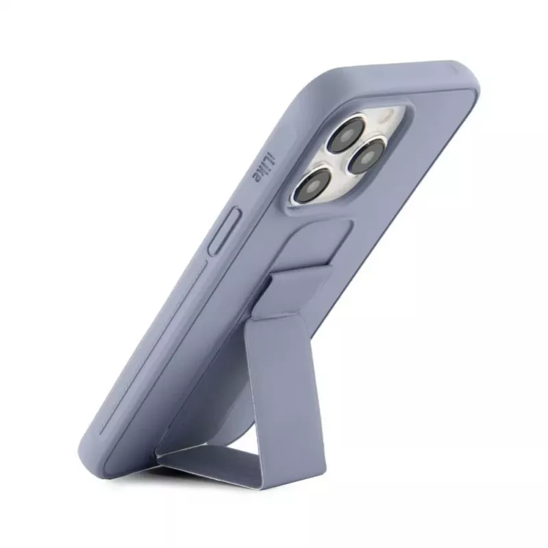 iLike Apple iPhone 15 Pro funda de silicona con soporte lila