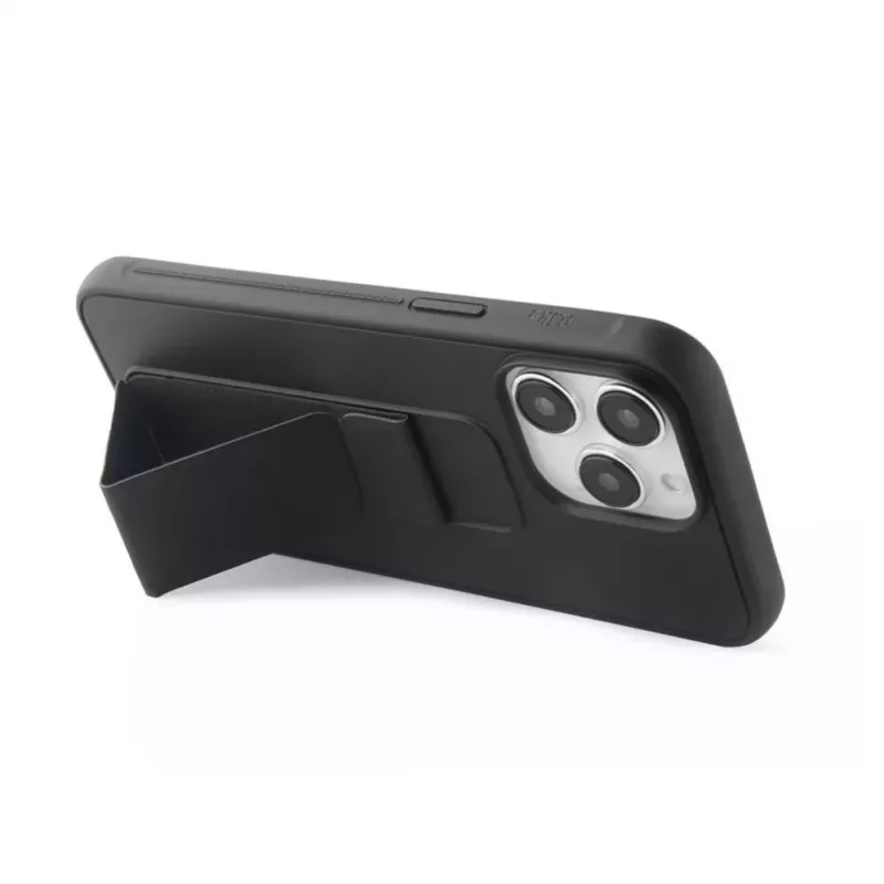 iLike Apple iPhone 15 Pro Max funda de silicona con soporte negra