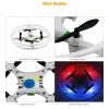 iLike Phantom Quadcopter Drone 360° (HC615) con mando a distancia 2,4 GHz, carga USB, giroscopio de 6 ejes, 4 canales - Blanco