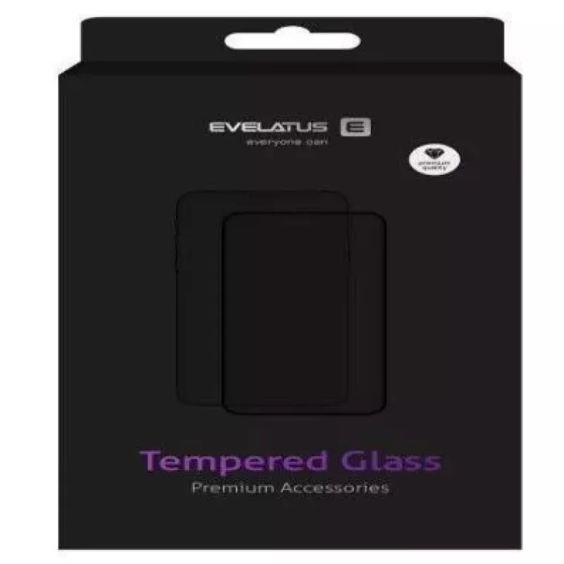 Evelatus Apple iPhone 12/12 Pro Protector de pantalla Corning Gorilla Glass antiestático 3D Full Cover 10X Stronger Templado