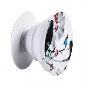 iLike Universal Pop Holder Flower Blanco