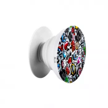iLike Universal Pop Holder Stickers - Negro - 1 pack