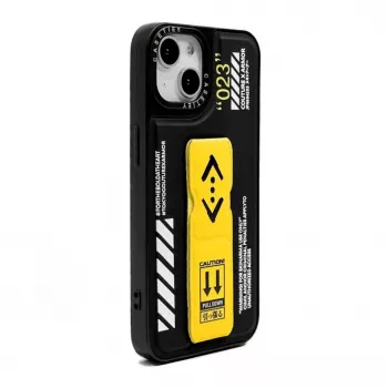 iLike Apple iPhone 13 Funda con soporte Fashion Leather negra