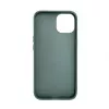 iLike Apple iPhone 15 Funda de piel con bolsillo oculto y soporte verde