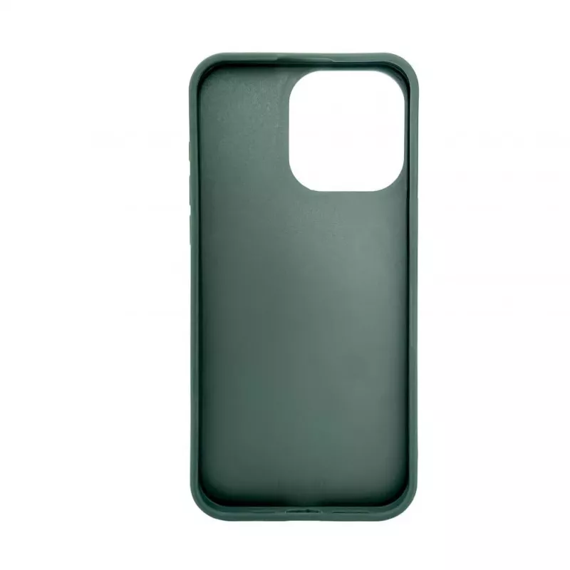 iLike Apple iPhone 15 Pro Funda de piel con bolsillo oculto y soporte verde