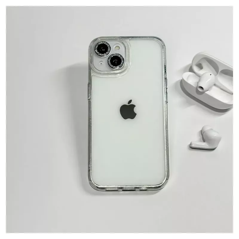iLike Apple iPhone 14 Funda acrílica Stars Lens blanca