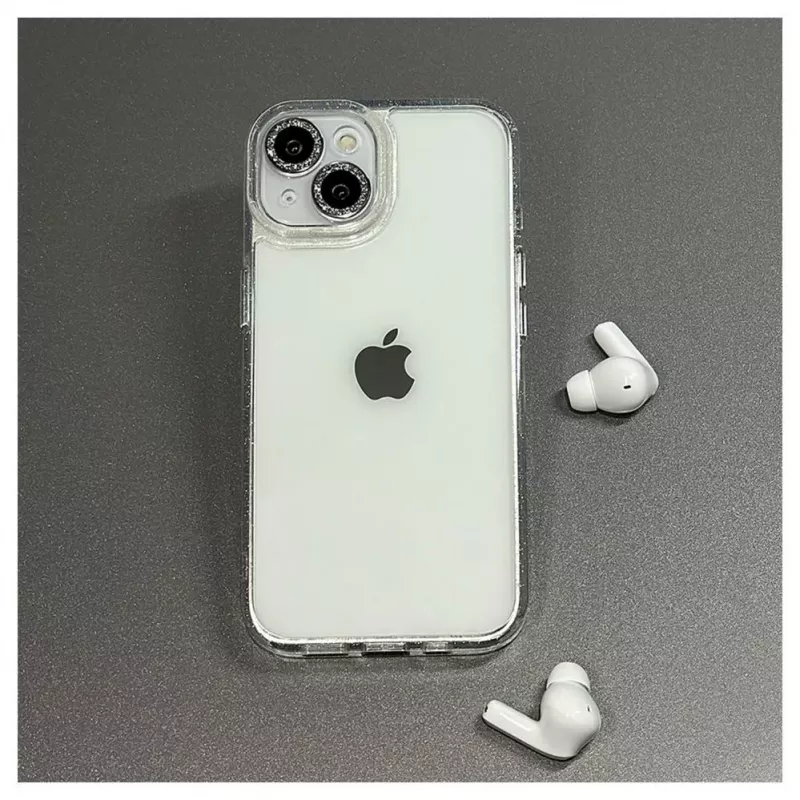 iLike Apple iPhone 14 Funda acrílica Stars Lens blanca