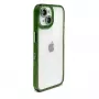 iLike Apple iPhone 15 Pro Max Funda acrílica Stars Lens verde