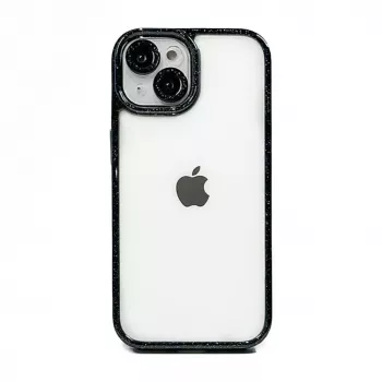iLike Apple iPhone 15 Pro Max Funda acrílica Stars Lens negra