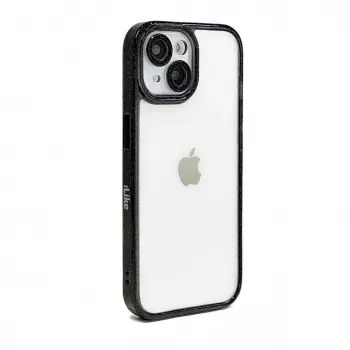 iLike Apple iPhone 15 Pro Max Funda acrílica Stars Lens negra