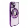iLike Apple iPhone 15 Pro Funda IH MagSafe con soporte oculto morada