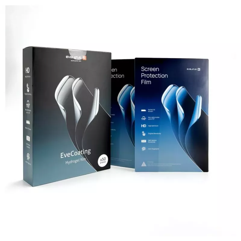 Evelatus Premium HD Strong Anti-Fingerprint Film Protector de pantalla de hidrogel Transparente