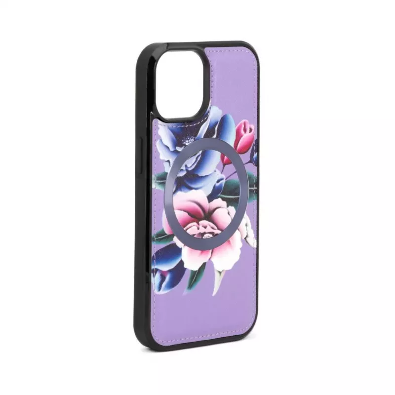 Evelatus Apple iPhone 15 Funda cartera y slim Morado