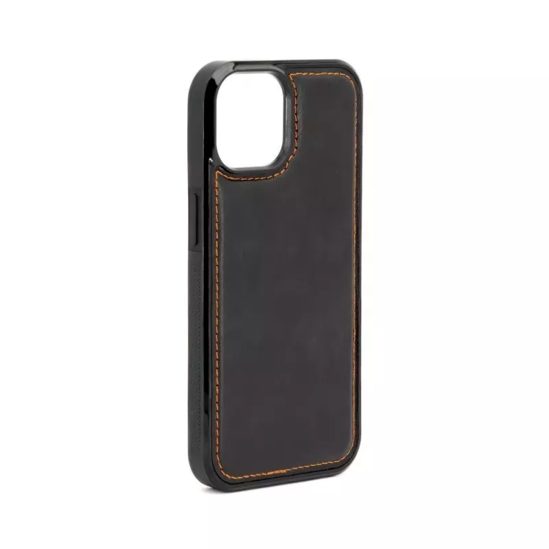 Evelatus Apple iPhone 15 Funda con bolsillo magnético y cremallera Diseño de cremallera Negro