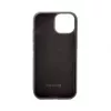 Evelatus Apple iPhone 15 Funda con bolsillo magnético y cremallera Diseño de cremallera Negro