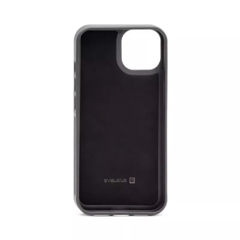 Evelatus Apple iPhone 15 Funda de piel cartera multifuncional con correa de muñeca Negro