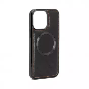 Evelatus Apple iPhone 15 Pro Max Funda de piel cartera multifuncional con correa de muñeca Negro
