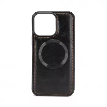 Evelatus Apple iPhone 15 Pro Max Funda de piel cartera multifuncional con correa de muñeca Negro