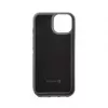Evelatus Apple iPhone 15 Funda de piel diseño de cremallera flor Negro