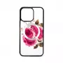 Evelatus Apple iPhone 14 Pro Funda de piel diseño de cremallera flor Blanco