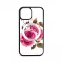 Evelatus Apple iPhone 15 Funda de piel diseño de cremallera flor Blanco
