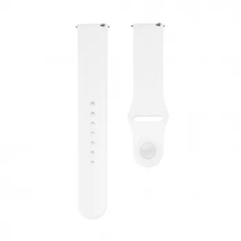 Connect 20mm Silikon Loop Uhrarmband (130mm M/L) Weiß