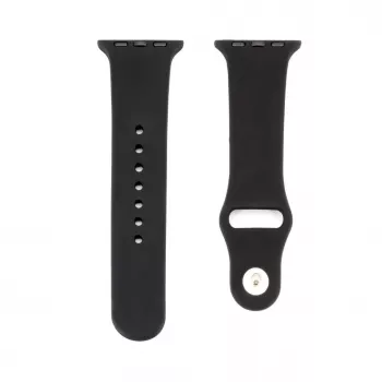 Connect Watch 38/40/41mm Silikon Loop Uhrarmband (110mm S/M) Schwarz