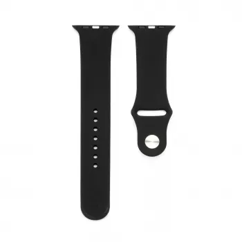Connect Watch 42/44/45mm Silikon Loop Uhrarmband (S/M 110mm) Schwarz