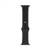 Connect Watch 42/44/45mm Silikon Loop Uhrarmband (140mm M/L) Schwarz