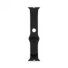 Connect Watch 42/44/45mm Silikon Loop Uhrarmband (140mm M/L) Schwarz