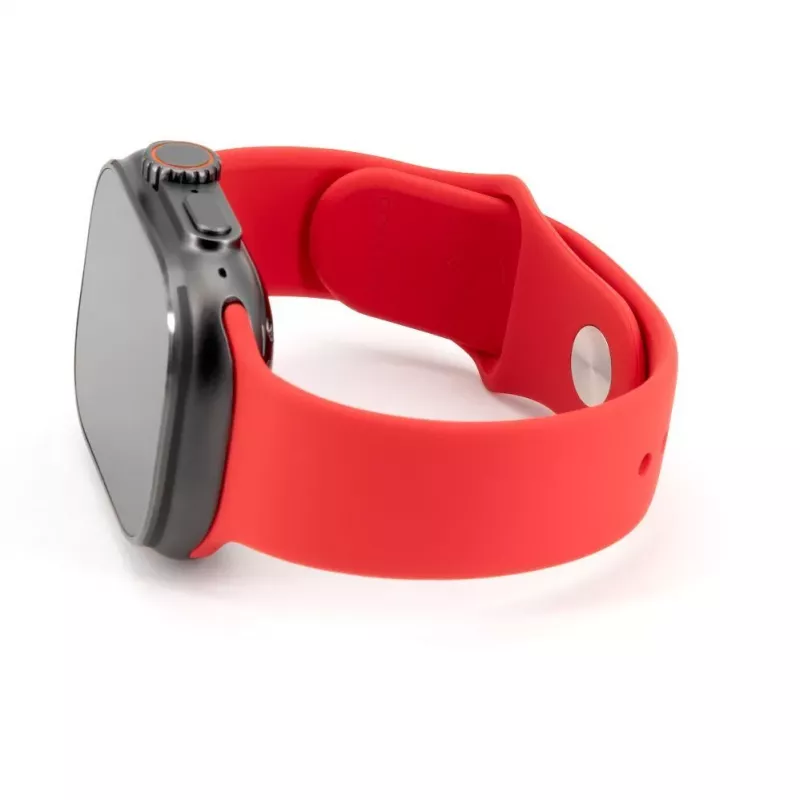 Connect Watch 42/44/45mm Silikon Loop Uhrarmband (140mm M/L) Rot