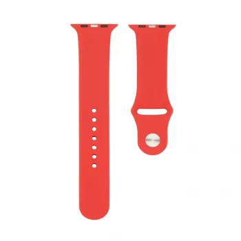 Connect Watch 42/44/45mm Silikon Loop Uhrarmband (140mm M/L) Rot