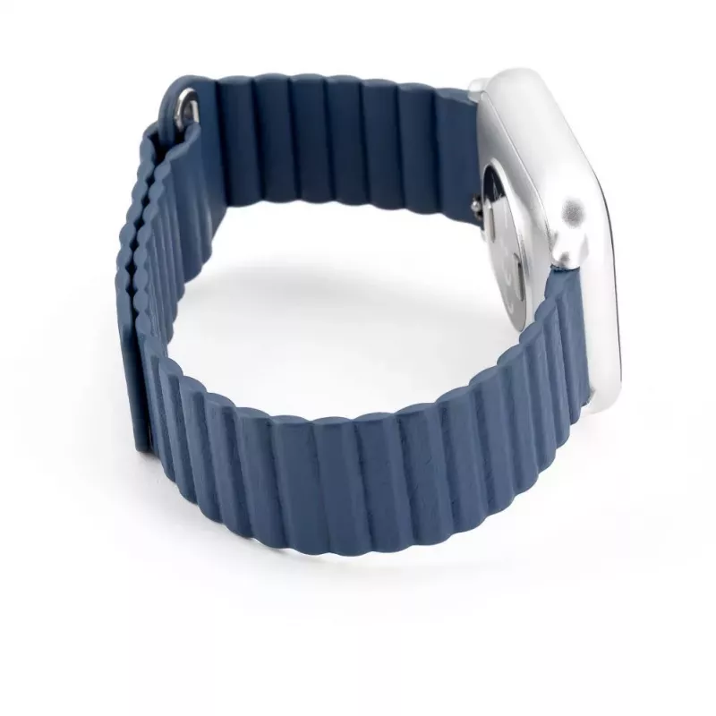 Correa Connect 20mm Flat Head Cuero-Silicona Loop Magnética (130mm M/L) Midnight Blue