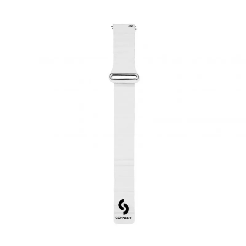 Correa Connect 22mm Flat Head Cuero-Silicona Loop Magnética (130mm M/L) Blanco
