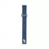 Correa Connect 22mm Flat Head Cuero-Silicona Loop Magnética (130mm M/L) Midnight Blue