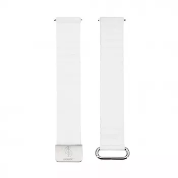 Correa de reloj con hebilla trasera cortical y cierre magnético Connect 22mm (130mm M/L) blanca