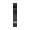 Correa de reloj con hebilla trasera cortical y cierre magnético Connect 22mm (130mm M/L) negra