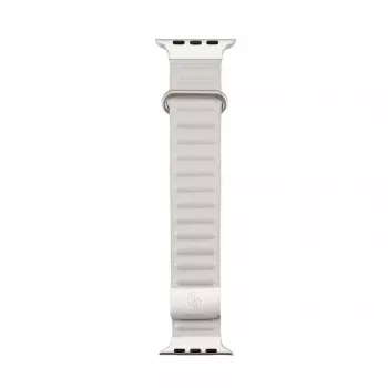 Correa de eslabones magnética de cuero sintético Premium Connect Watch 38/40/41mm Starlight