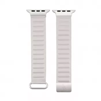 Correa de eslabones magnética de cuero sintético Premium Connect Watch 38/40/41mm Starlight