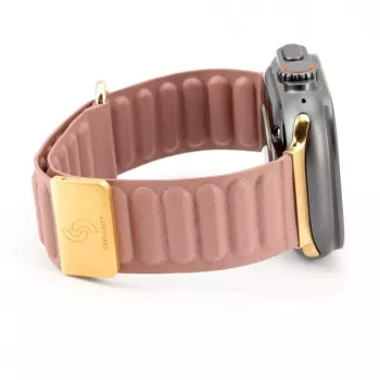 Connect Watch 38/40/41mm Cortical Back Buckle Correa de reloj con cierre magnético, rosa